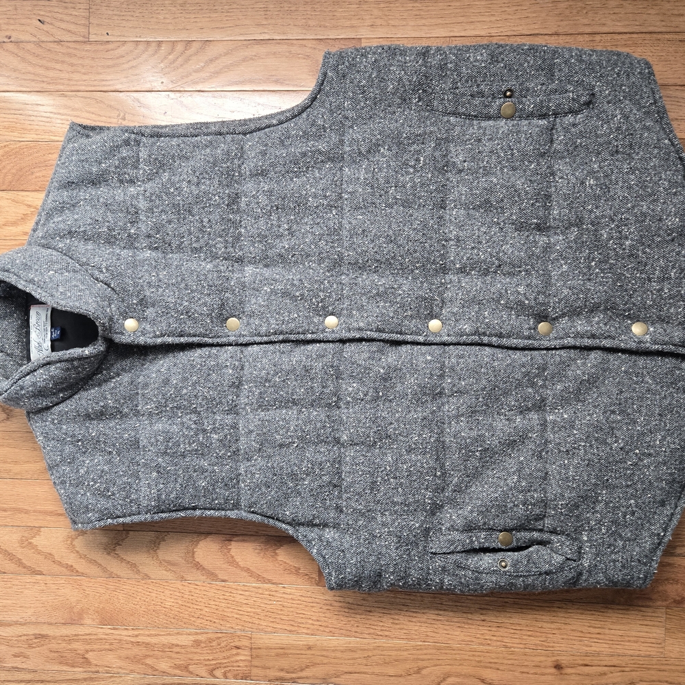 Abel Brown Grey Tweed Vest